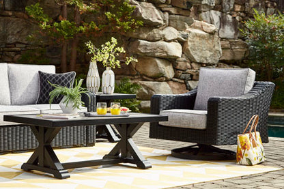 Beachcroft Black Outdoor Sofa Set