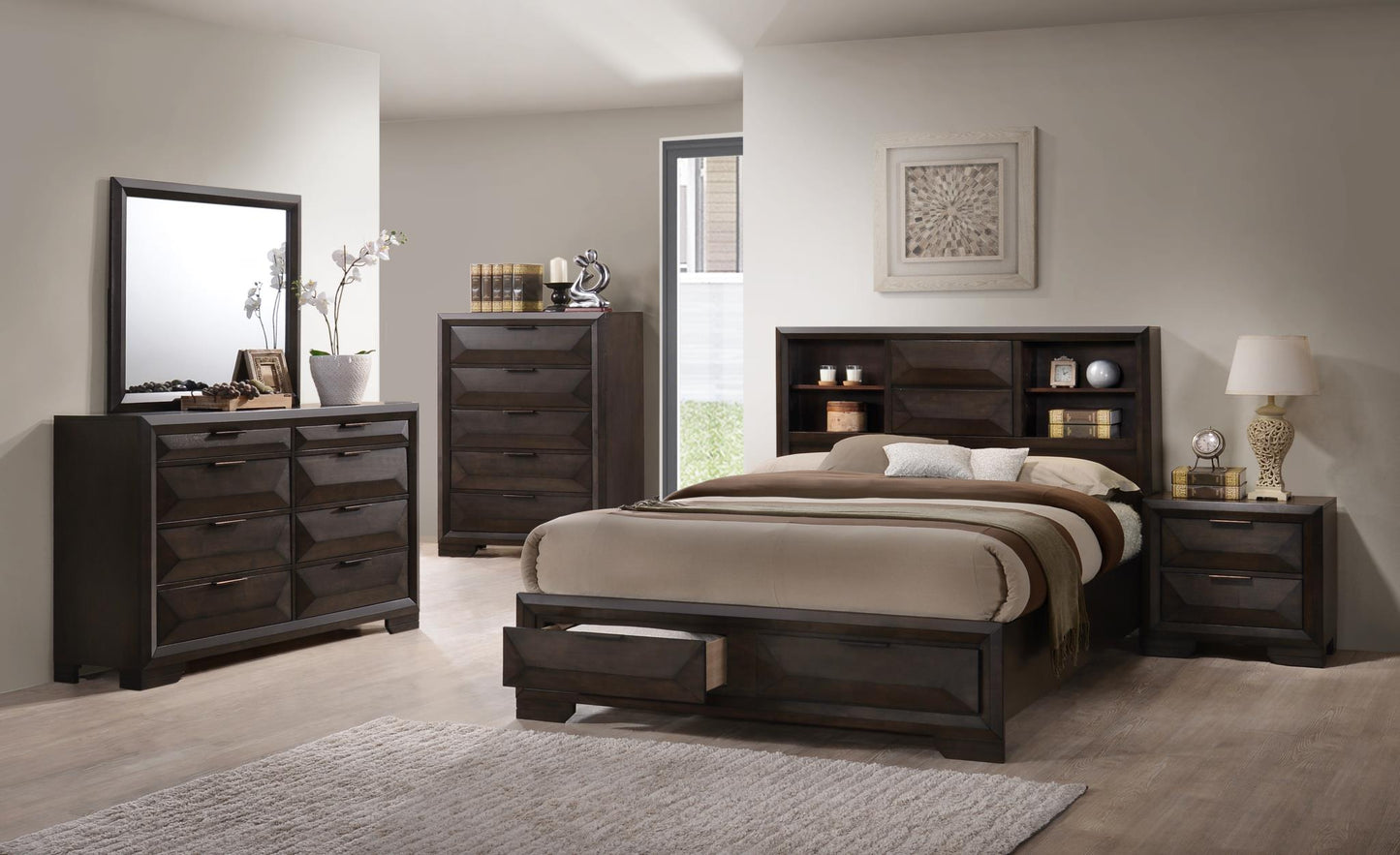 Jena Storage Espresso Bedroom Set