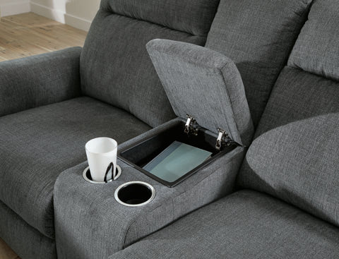 Barnsana Power Reclining Loveseat with Console