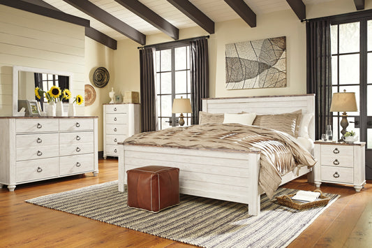 Willowton Whitewash Bedroom Package