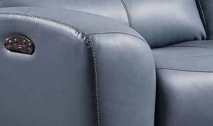 Bel Air Power Reclining Living Room Set by Leather Italia USA