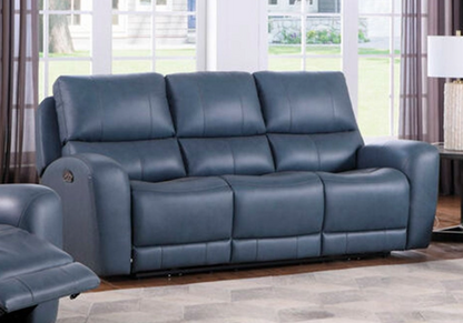 Bel Air Power Reclining Living Room Set by Leather Italia USA