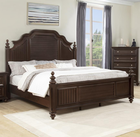 Belmont Brown Panel Bed by Massa Gallery
