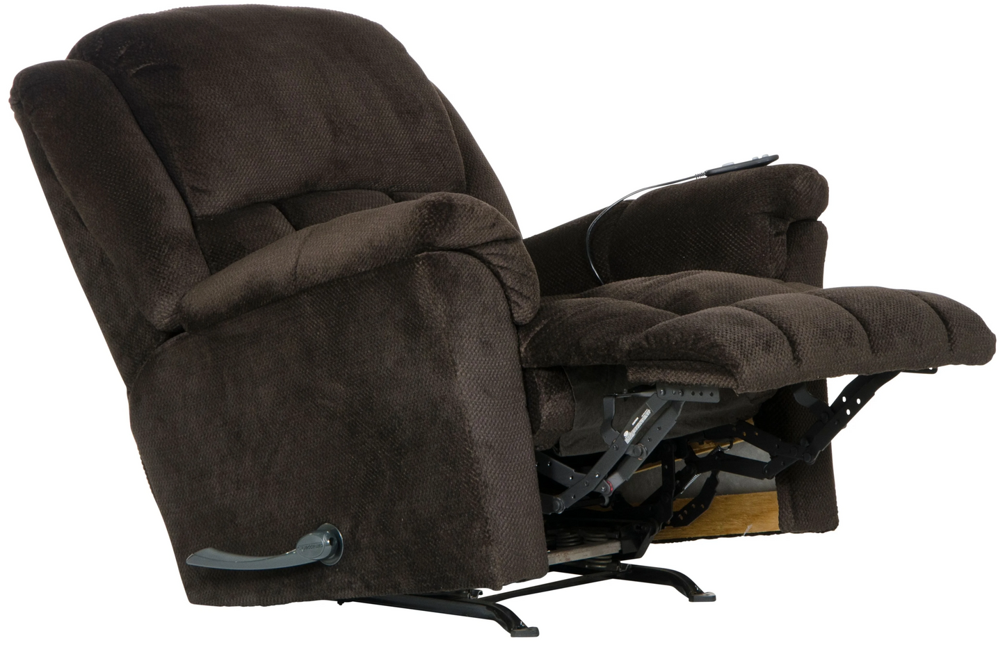 Bingham Chocolate Rocker Recliner with Heat and Massage