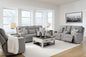 Biscoe Power Reclining Sofa and Loveseat Set
