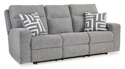 Biscoe Power Reclining Sofa and Loveseat Set
