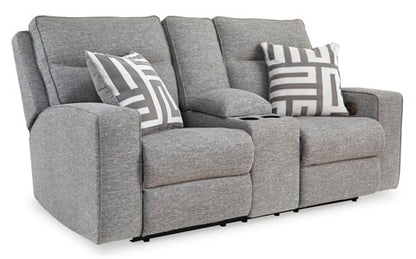 Biscoe Power Reclining Sofa and Loveseat Set