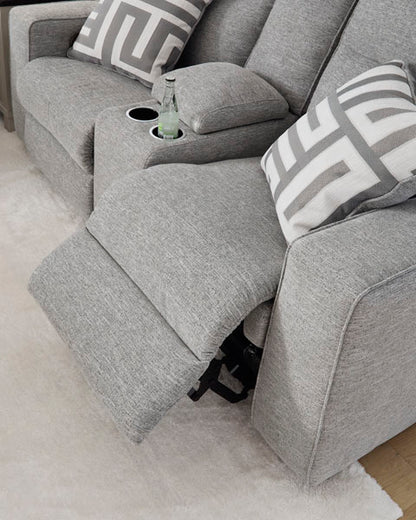 Biscoe Power Reclining Sofa and Loveseat Set