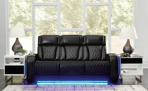 Boyington Black Power Reclining Sofa