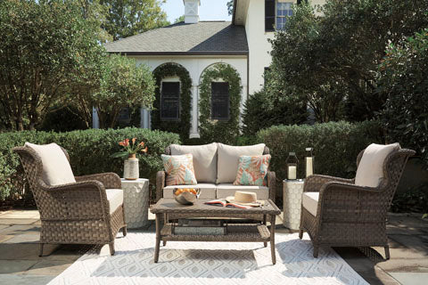 Clear Ridge Outdoor Glider Loveseat Set