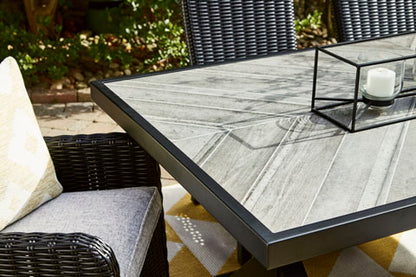 Beachcroft Black Outdoor Dining Set