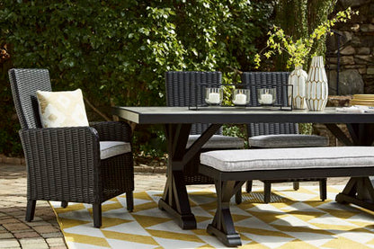 Beachcroft Black Outdoor Dining Set