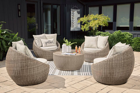 Danson Swivel Outdoor Patio Set