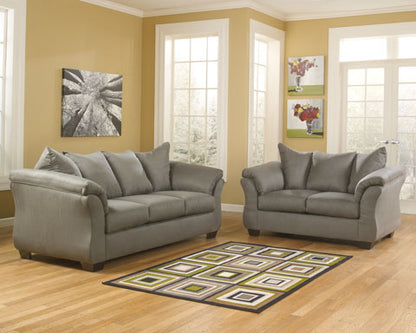 Darcy Cobblestone Sofa and Loveseat Set