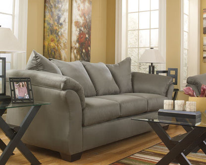 Darcy Cobblestone Sofa and Loveseat Set