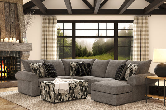 Domain Dove 3pc Sectional by Hughes Furniture