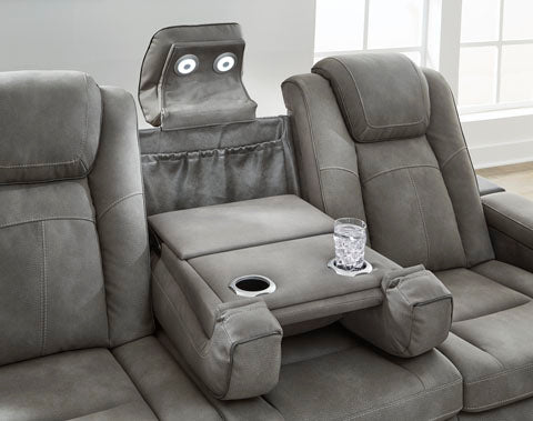 Next-Gen DuraPella Slate Power Reclining Sofa