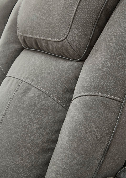 Next-Gen DuraPella Slate Power Reclining Loveseat with Console