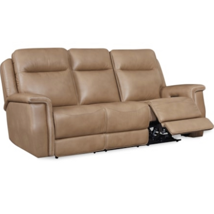 Fischer Saddle Leather Power Reclining Living Room Set by Leather Italia USA