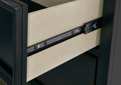 Fortman Pure Black Chest of Drawers