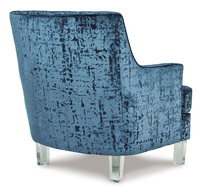 Gloriann Lagoon Blue Accent Chair