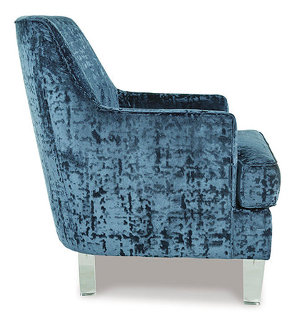 Gloriann Lagoon Blue Accent Chair