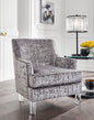 Gloriann Pewter Accent Chair