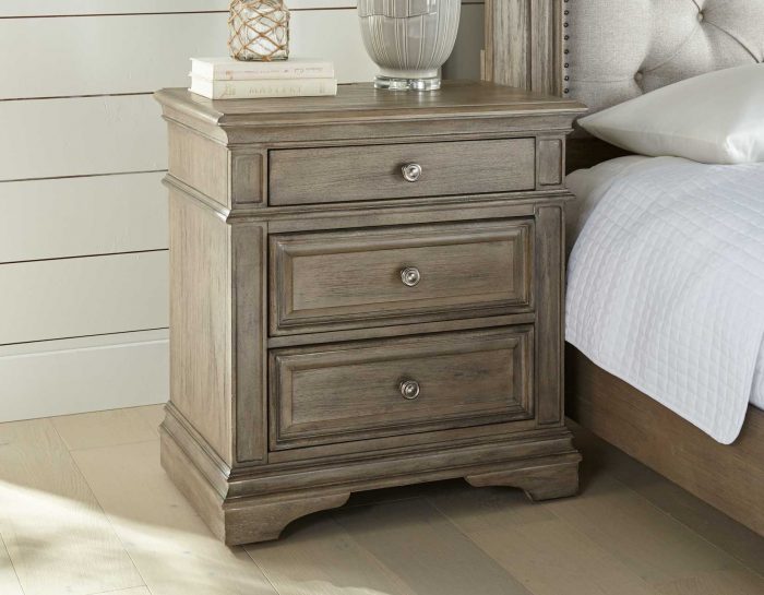 Highland Park Distressed Driftwood Nightstand