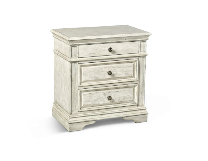 Highland Park Distressed Driftwood Nightstand