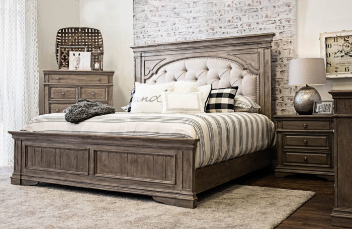 Highland Park Driftwood Bedroom Furniture Package