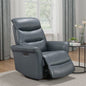 Leather Italia™ Cambria Hollister Blue Power Swivel Glider Recliner