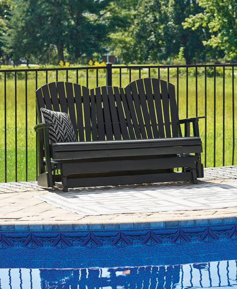 Hyland wave Black Outdoor Glider Set