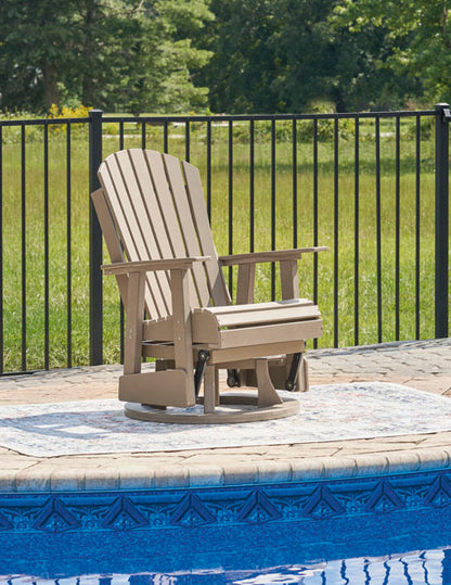 Hyland wave Driftwood Outdoor Glider Set