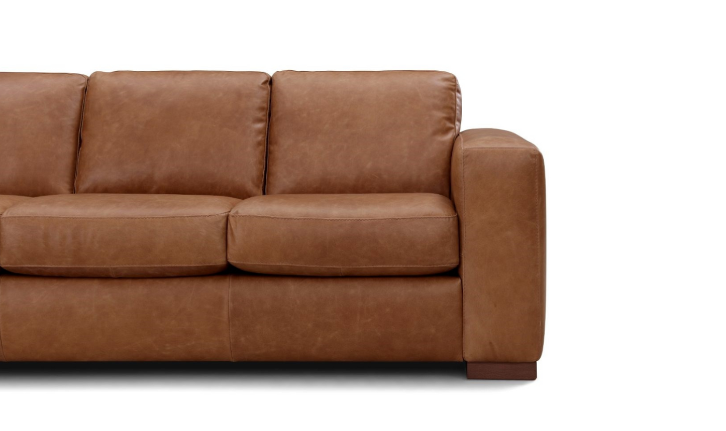 Leather Italia Inglewood Top Grain Leather Sofa Queen Sleeper