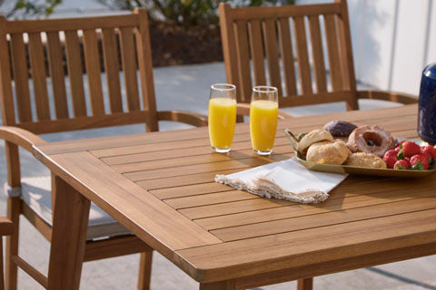 Janiyah Light Brown 6-pc Outdoor Dining Set