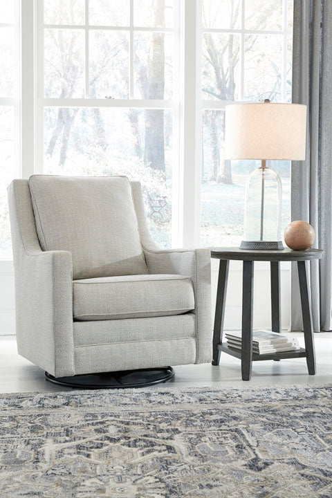 Kambria Frost Swivel Glider Accent Chair