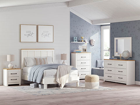 Linnocreek White Panel Bedroom Set