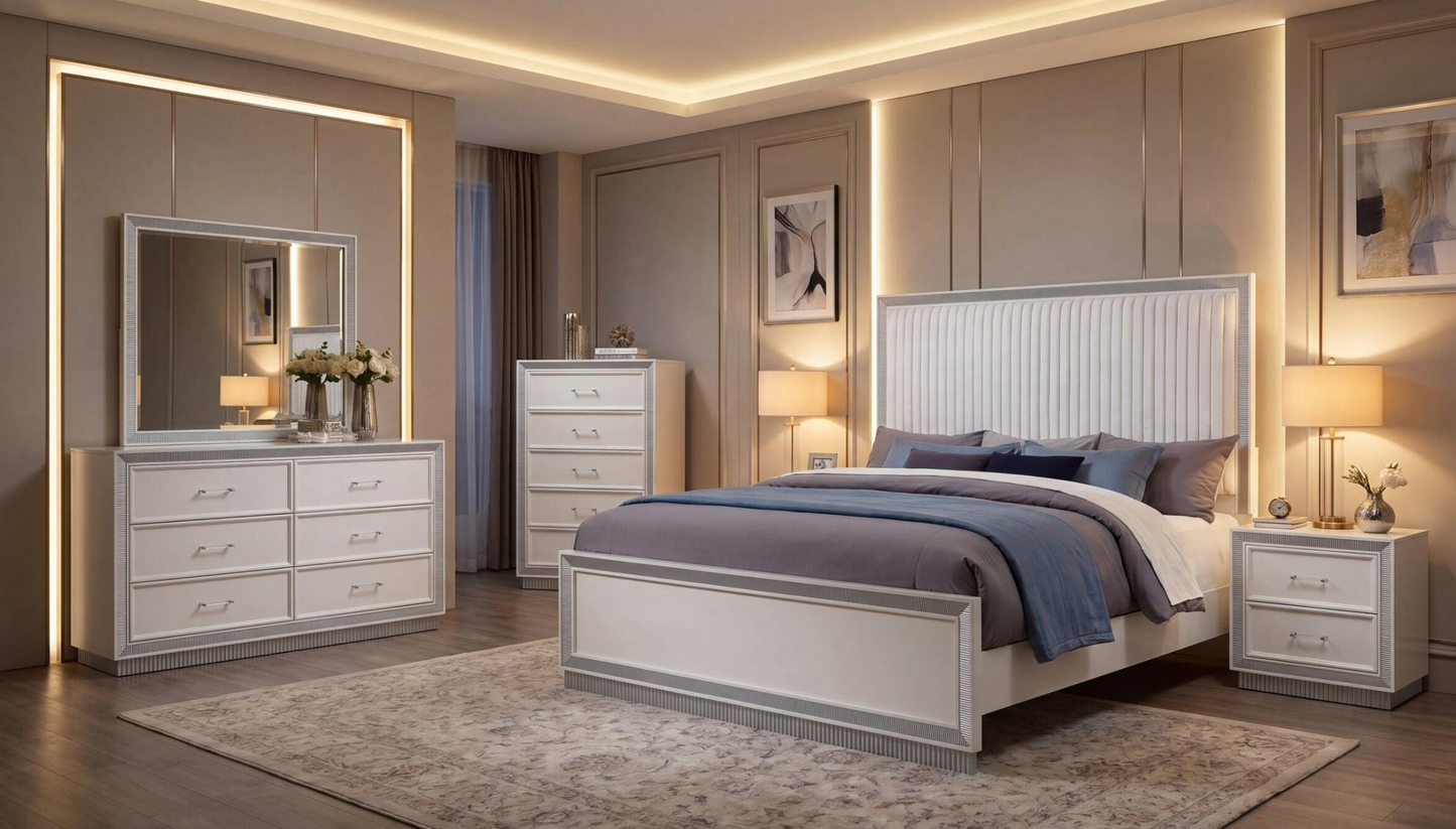 The LOLO Silver Bedroom Set