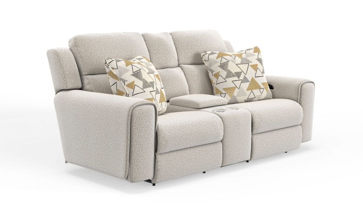 Catnapper Micha Oatmeal Power Reclining Sofa and Loveseat