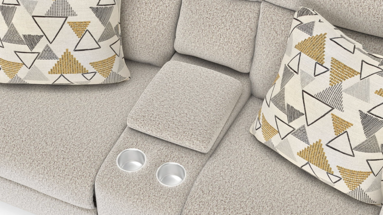 Catnapper Micha Oatmeal Reclining Loveseat