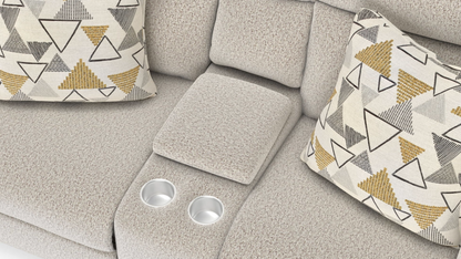 Catnapper Micha Oatmeal Reclining Loveseat