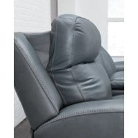 Mindanao Steel Power Reclining Sofa and Loveseat Set