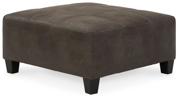 Navi Smoke Oversized Accent Ottoman