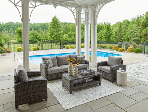 Oasis Court 4-pc Outdoor Sofa Set