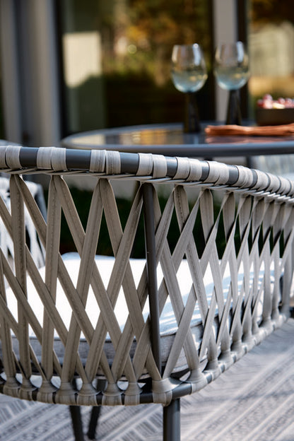 Palm Bliss Gray 5-pc Outdoor Dining Set