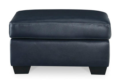 Santorine Ocean Leather Ottoman