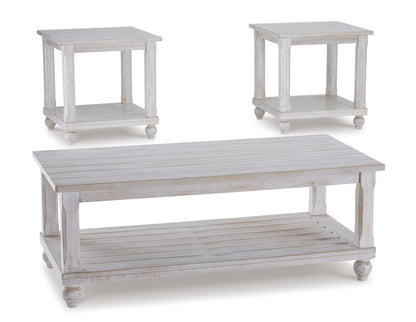 Cloudhurst Rustic White Occasional Coffee and End Tables