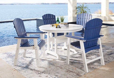 Toretto Blue Mega Tuff 5-pc Dining Set