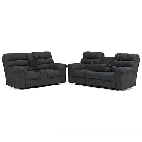 Wilhurst Marine Reclining Sofa and Loveseat Set