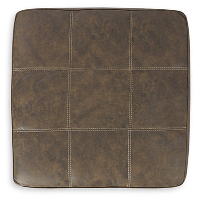 Abalone Chocolate Oversized Accent Ottoman
